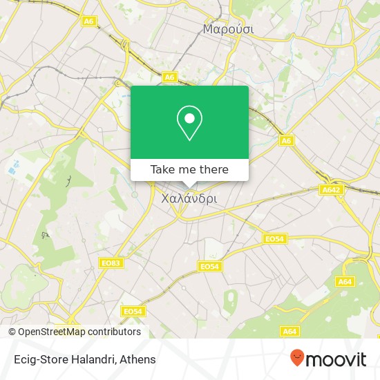 Ecig-Store Halandri map