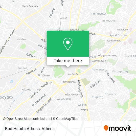 Bad Habits Athens map