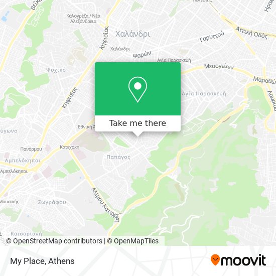 My Place map