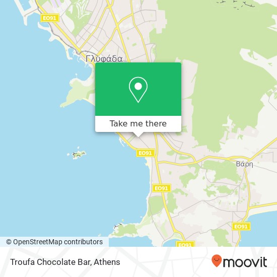Troufa Chocolate Bar map