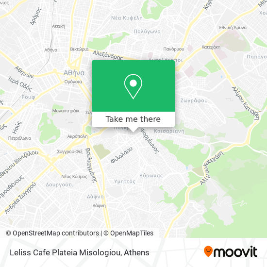 Leliss Cafe Plateia Misologiou map