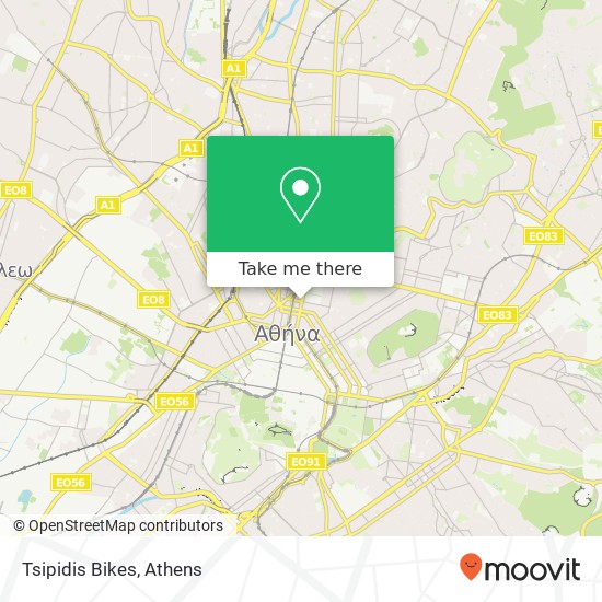 Tsipidis Bikes map