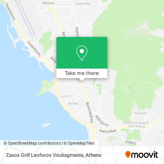 Zaxos Grill Leoforos Vouliagmenis map