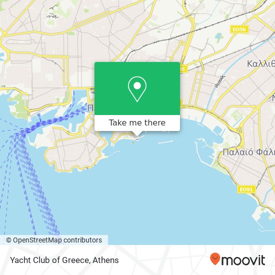 Yacht Club of Greece map