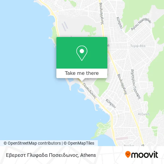 Εβερεστ Γλυφαδα Ποσειδωνος map
