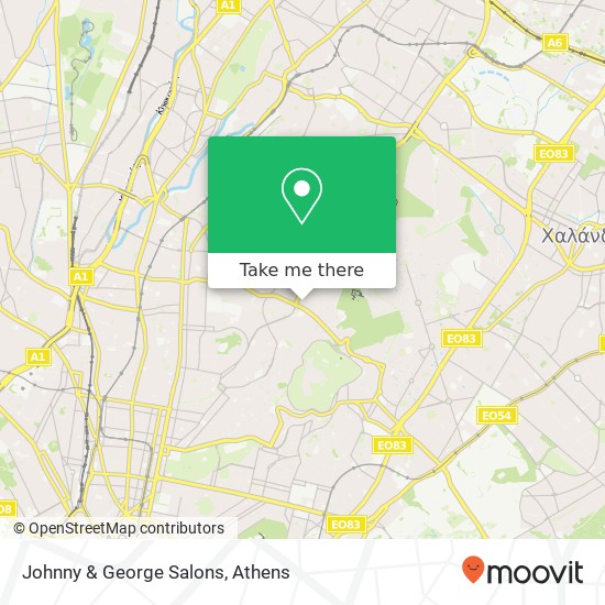Johnny & George Salons map