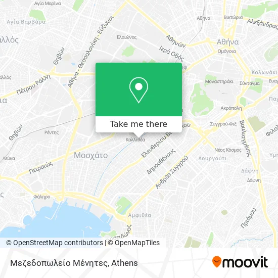Μεζεδοπωλείο Μένητες map