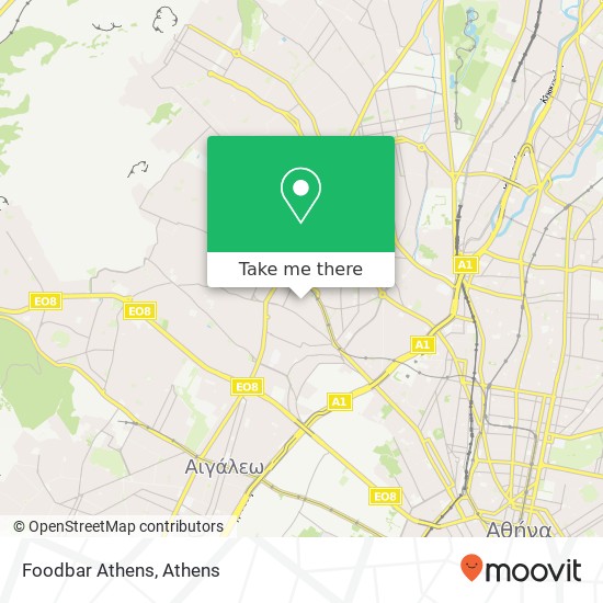 Foodbar Athens map