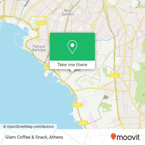 Glam Coffee & Snack map