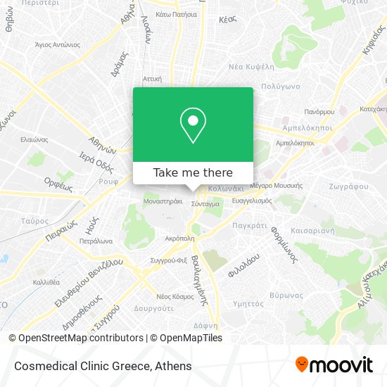Cosmedical Clinic Greece map