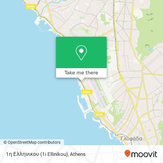 1η Ελληνικου (1i Ellinikou) map