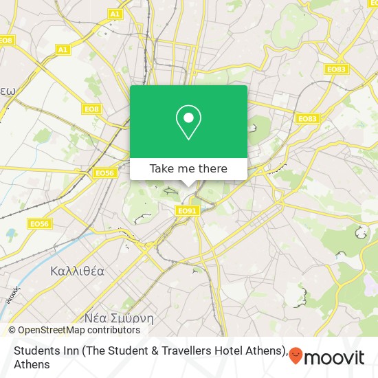 Students Inn (The Student & Travellers Hotel Athens) map