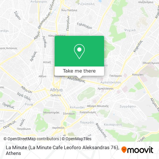 La Minute (La Minute Cafe Leoforo Aleksandras 76) map