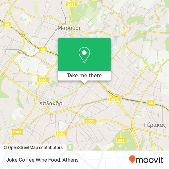 Joke Coffee Wine Food map