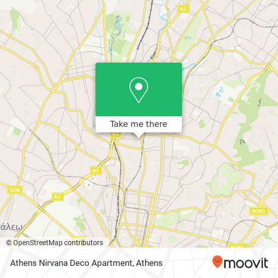 Athens Nirvana Deco Apartment map