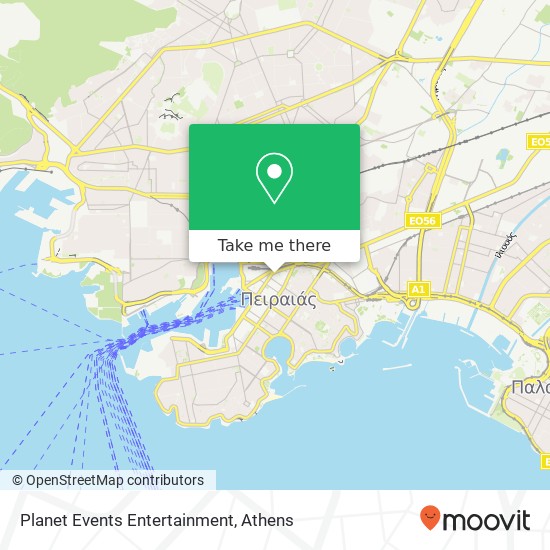 Planet Events Entertainment map