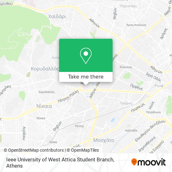 Ieee University of West Attica Student Branch map