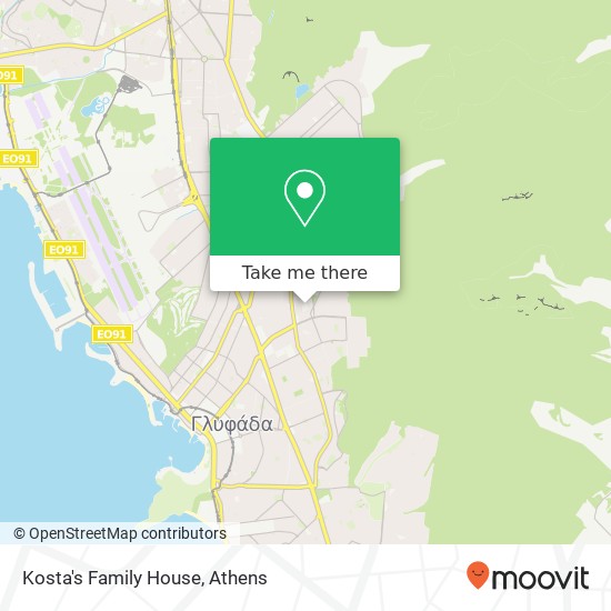 Kosta's Family House map