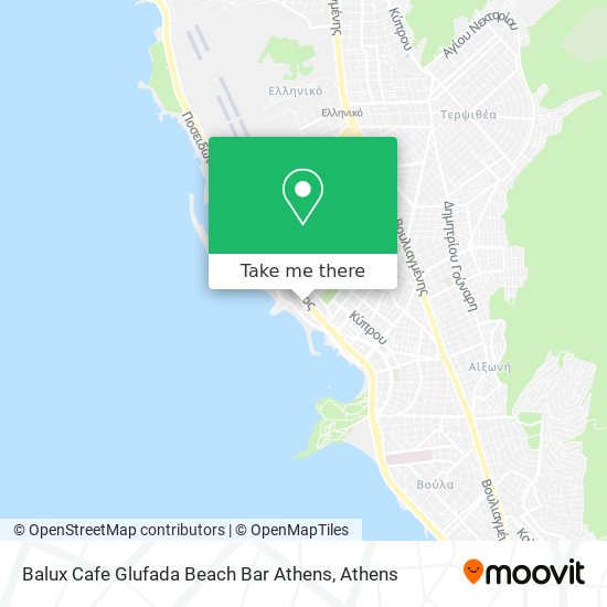 Balux Cafe Glufada Beach Bar Athens map