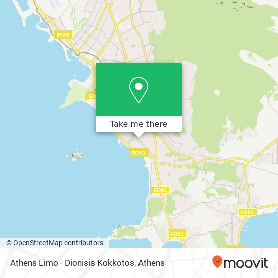 Athens Limo - Dionisis Kokkotos map