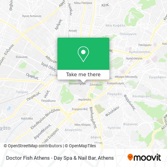 Doctor Fish Athens - Day Spa & Nail Bar map