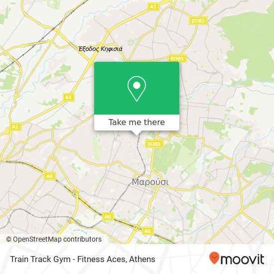 Train Track Gym - Fitness Aces map
