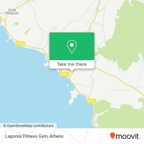 Lagonisi Fitness Gym map