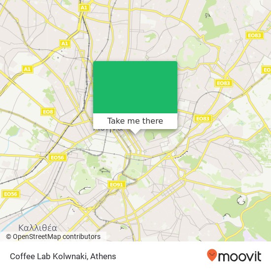 Coffee Lab Kolwnaki map
