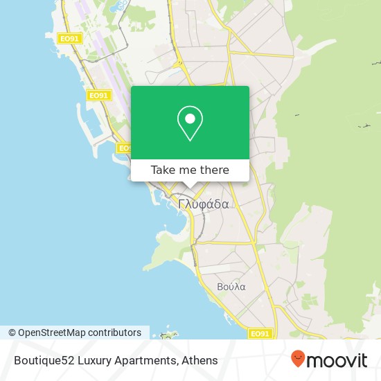 Boutique52 Luxury Apartments map