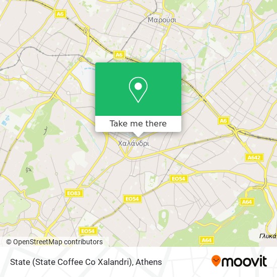 State (State Coffee Co Xalandri) map