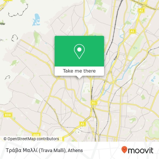 Τράβα Μαλλί (Trava Malli) map