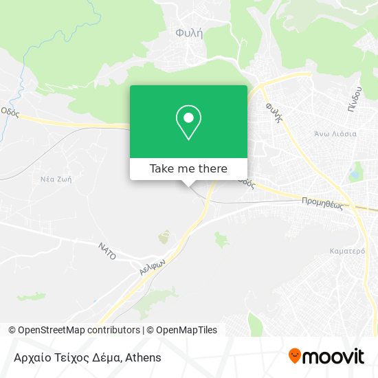 Αρχαίο Τείχος Δέμα map