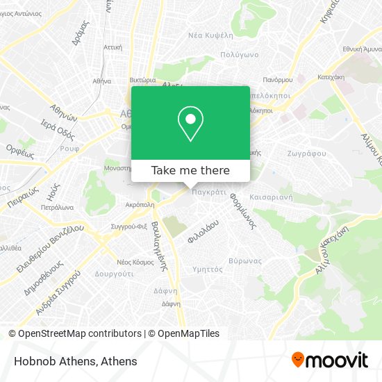 Hobnob Athens map