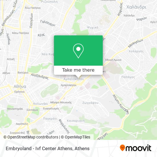 Embryoland - Ivf Center Athens map