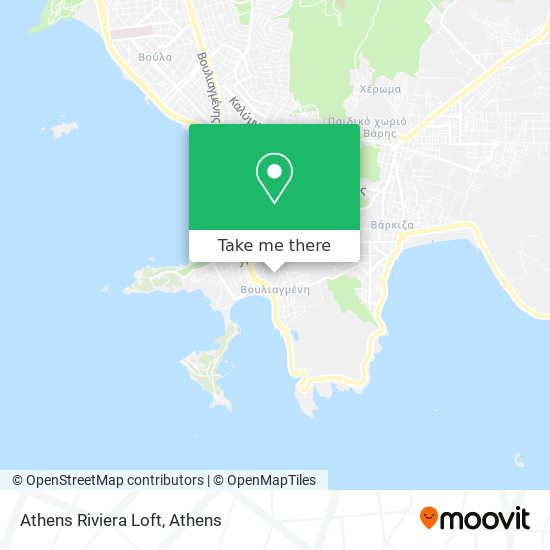 Athens Riviera Loft map