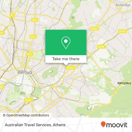 Australian Travel Services map