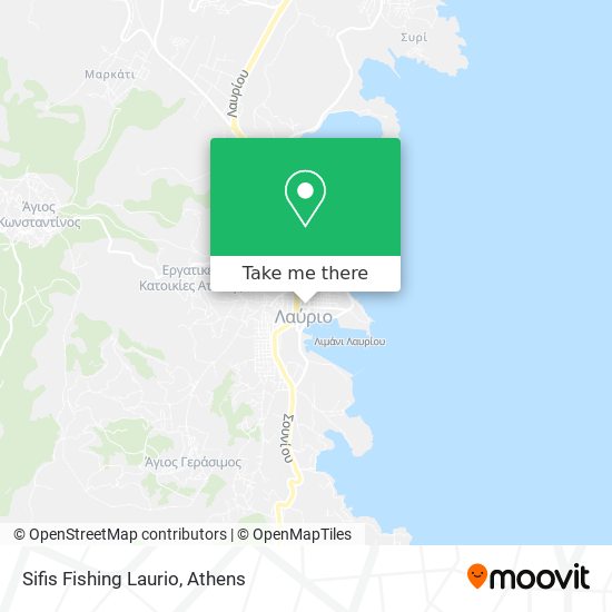 Sifis Fishing Laurio map