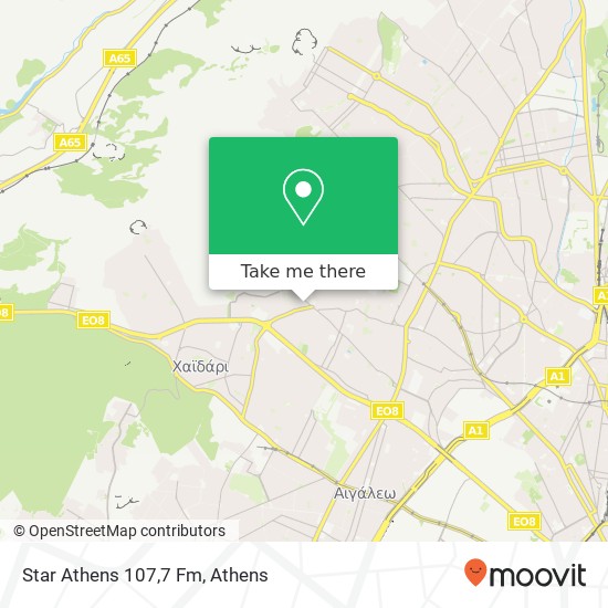 Star Athens 107,7 Fm map