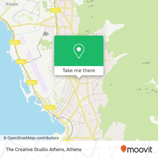 The Creative Studio Athens map