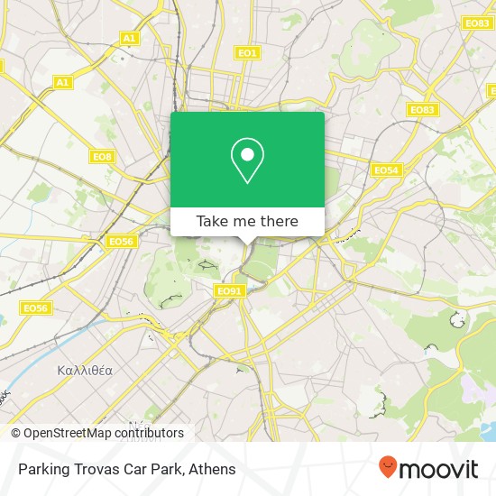 Parking Trovas Car Park map