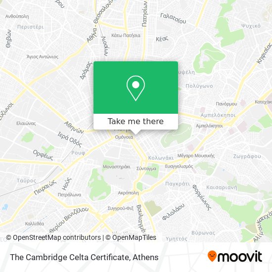 The Cambridge Celta Certificate map
