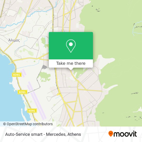 Auto-Service smart - Mercedes map