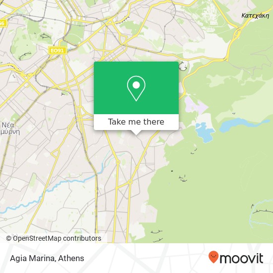 Agia Marina map