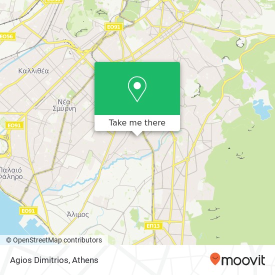 Agios Dimitrios map