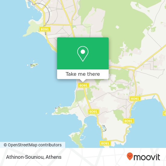 Athinon-Souniou map