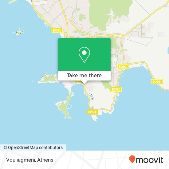 Vouliagmeni map