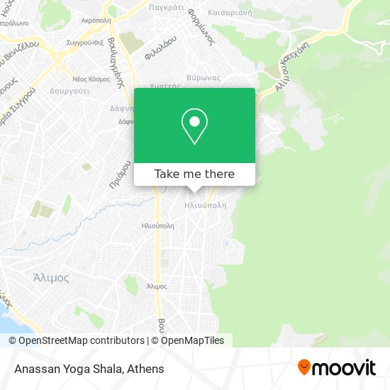 Anassan Yoga Shala map