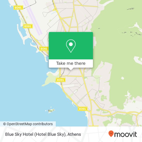 Blue Sky Hotel map