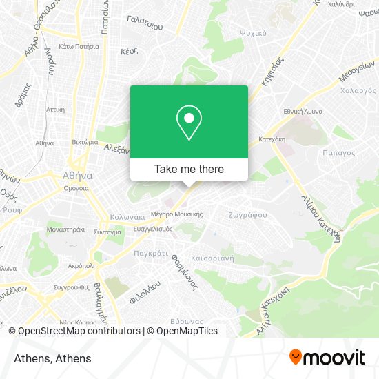 Athens map