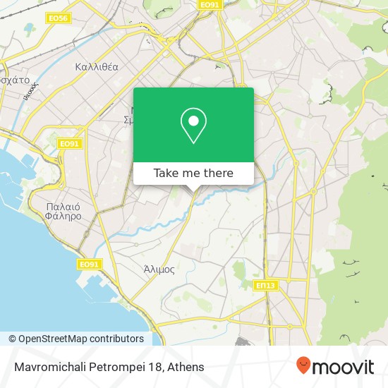 Mavromichali Petrompei 18 map
